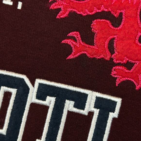 Pride of Scotland The Brave Spellout Hoodie Youth 9/10 Red Pullover New Imperfec - Picture 3 of 9